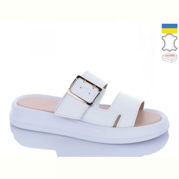 Шлепанцы Sali 516 білий біл-п.