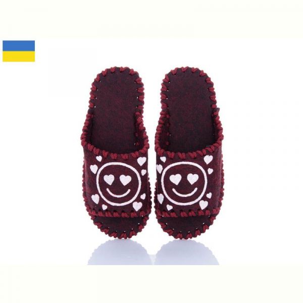 Тапочки Vends 263W бордовий