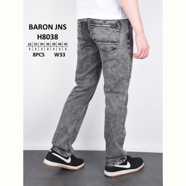 Джинсы God Baron H8038 grey