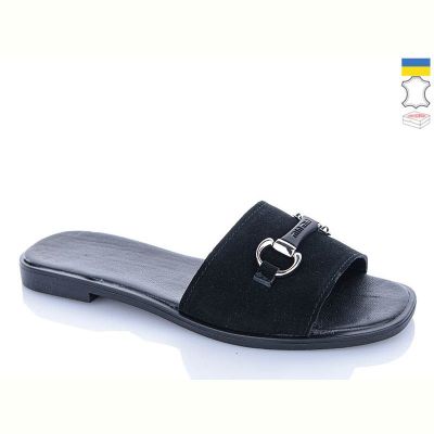 Шлепанцы Garti 54 чорний замш