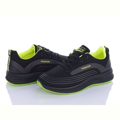 Кроссовки Violeta 197-141 black-green