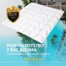 Одеяло зимнее полуторное 175х210 см IDEIA искусственный пух, для отелей, дома, теплое, гипоаллергенное, белое