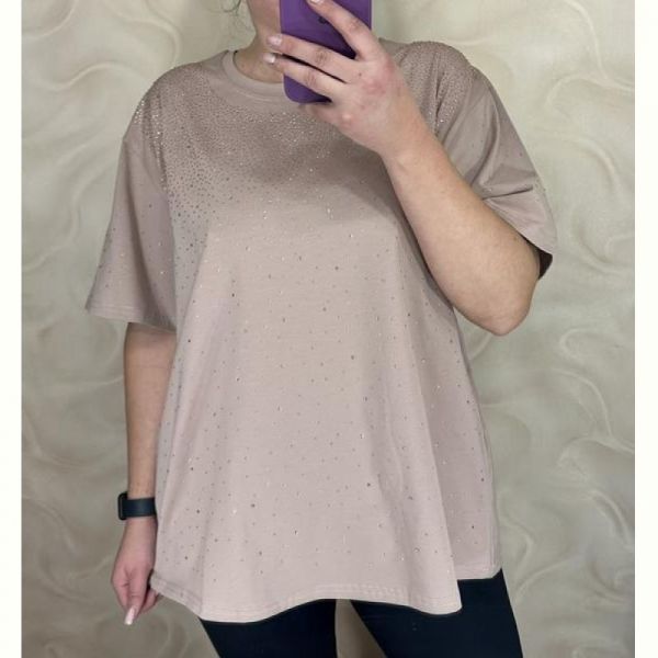 Футболка LeVisha 26002 d.beige