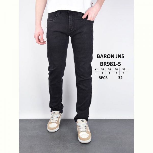 Джинсы God Baron BR981-5 black