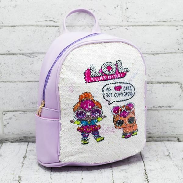 Рюкзак Luna-bag A8276 purple-white