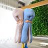Подушка П-подобная IDEIA 140х75х20 см U-shape для беременных, реабилитации и повседневного комфорта серая/св серая