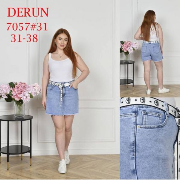 Юбка-шорты Maxim Jeans 7057 l.blue