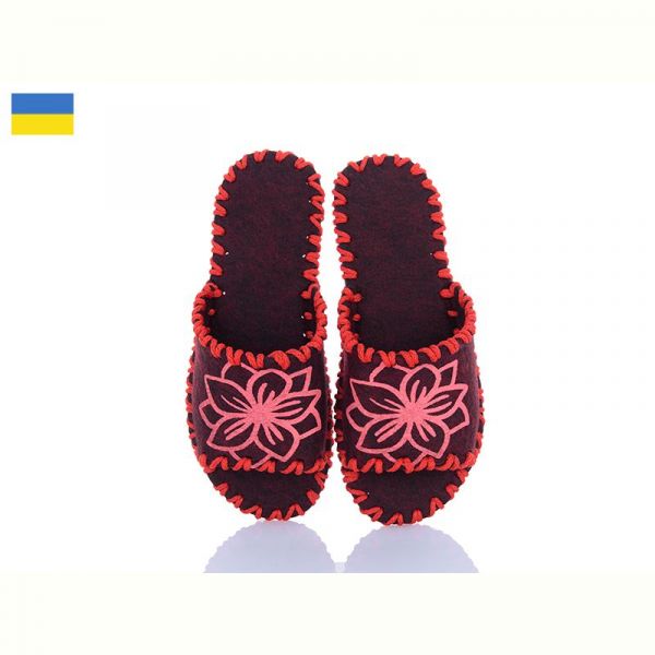 Тапочки Vends 285W бордовий