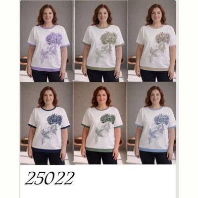 Футболка Elena&Vika 25022 white-lilac