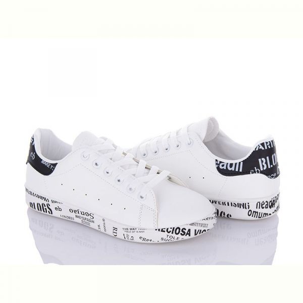 Кроссовки Violeta 9-782 white-black