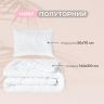 Набор постельный CloudDream полуторный IDEIA одеяло 140х210 + шт подушка 50х70 белый, искусственный пух