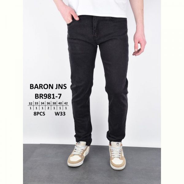 Джинсы God Baron BR981-7 black