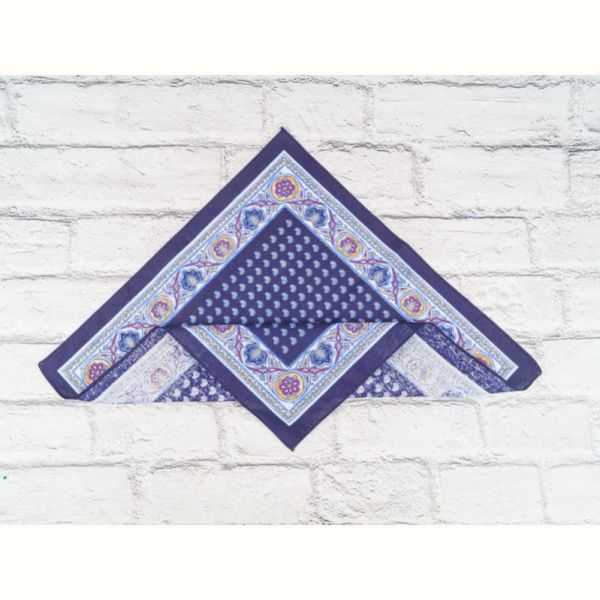 Носовой платок Shawls P56 navy узбек
