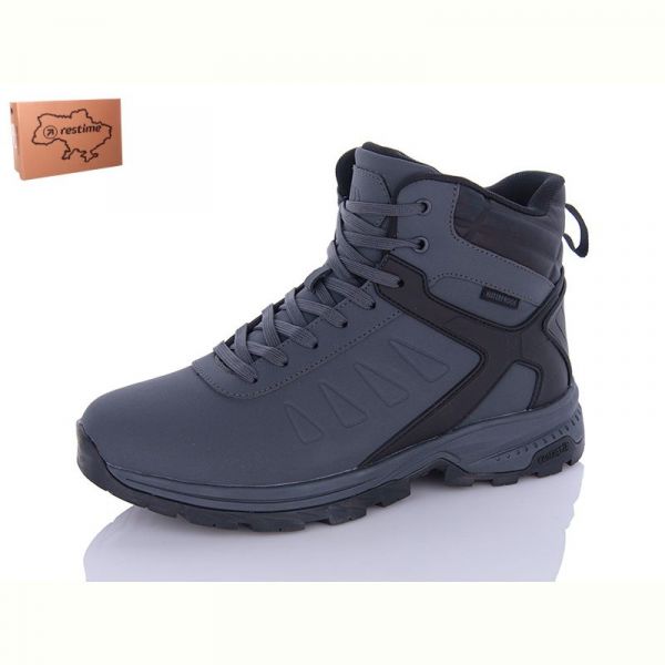 Ботинки Restime PMZ23508 grey-black