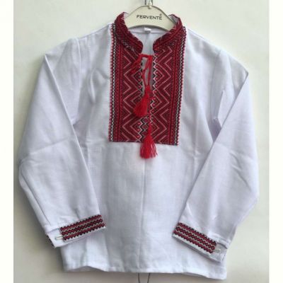Вышиванка Кузя 029 white