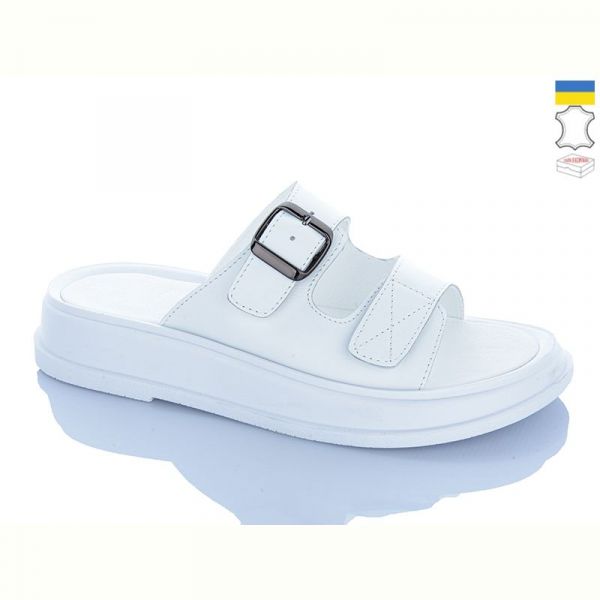 Шлепанцы Sali 10 білий біл-п.