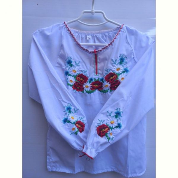 Вышиванка Кузя 027 white
