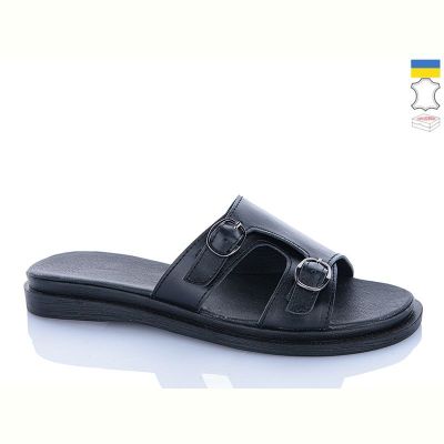 Шлепанцы Sali 111 чорний к чор-п.