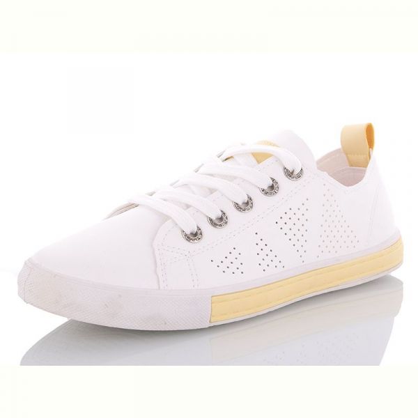 Кеды Yuemingzu HB53 white-yellow