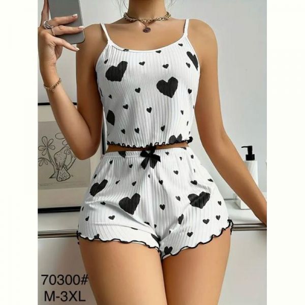 Пижама Fili Wear 70300 white-black