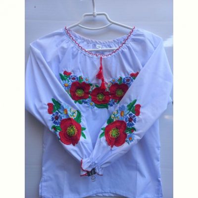 Вышиванка Кузя 026 white