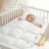 Одеяло детское в кроватку 100х135 см Soft PAPAELLA искусственный пух, антиаллергенное, супер мягкое теплое біла