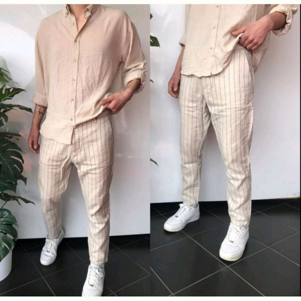 Штаны i8denim 181 beige 20203043