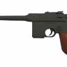 Металевий пістолет VIGOR V10-Brown з двома магазинами