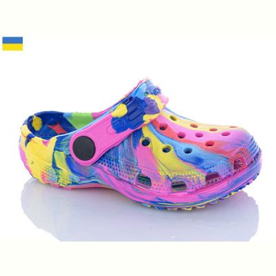 Кроксы Fogo H1 мікс-рожевий